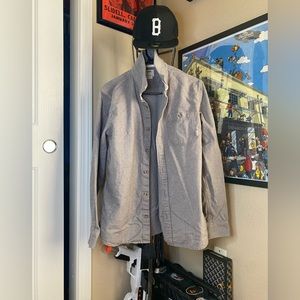 Vans button up grey
